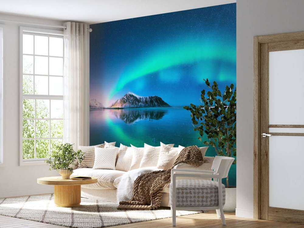 Auroras boreales reflejadas