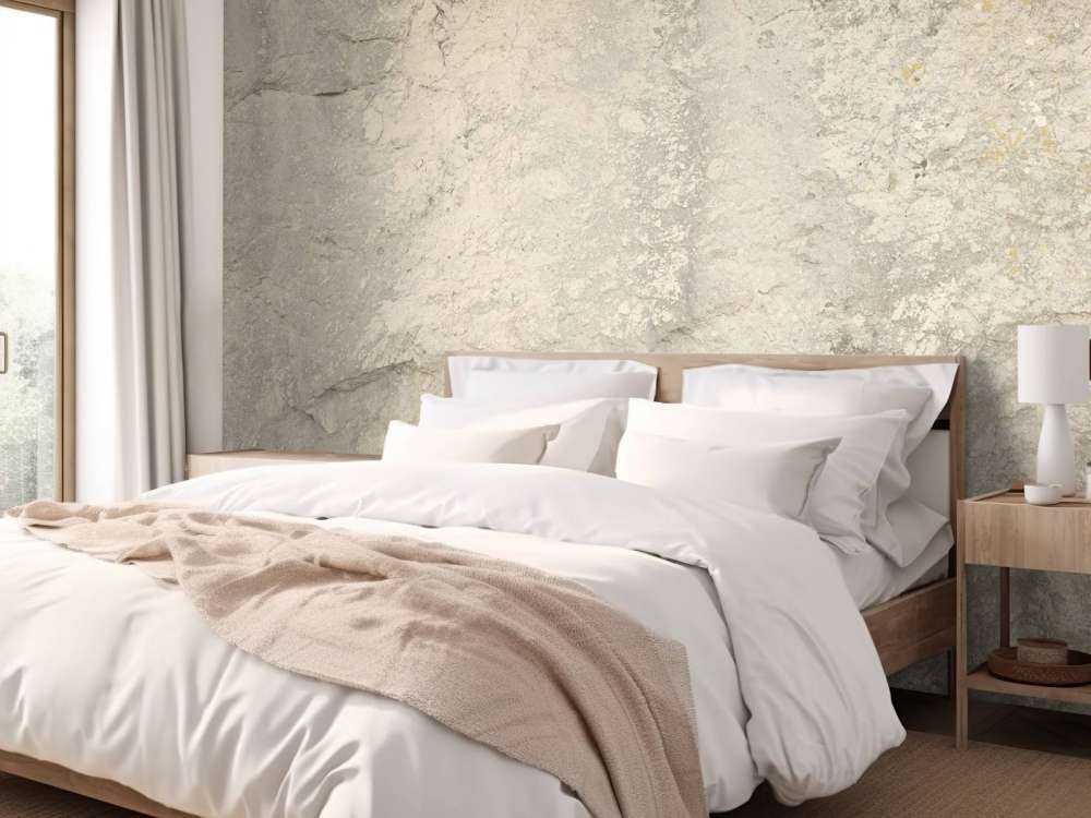 Pared de roca beige