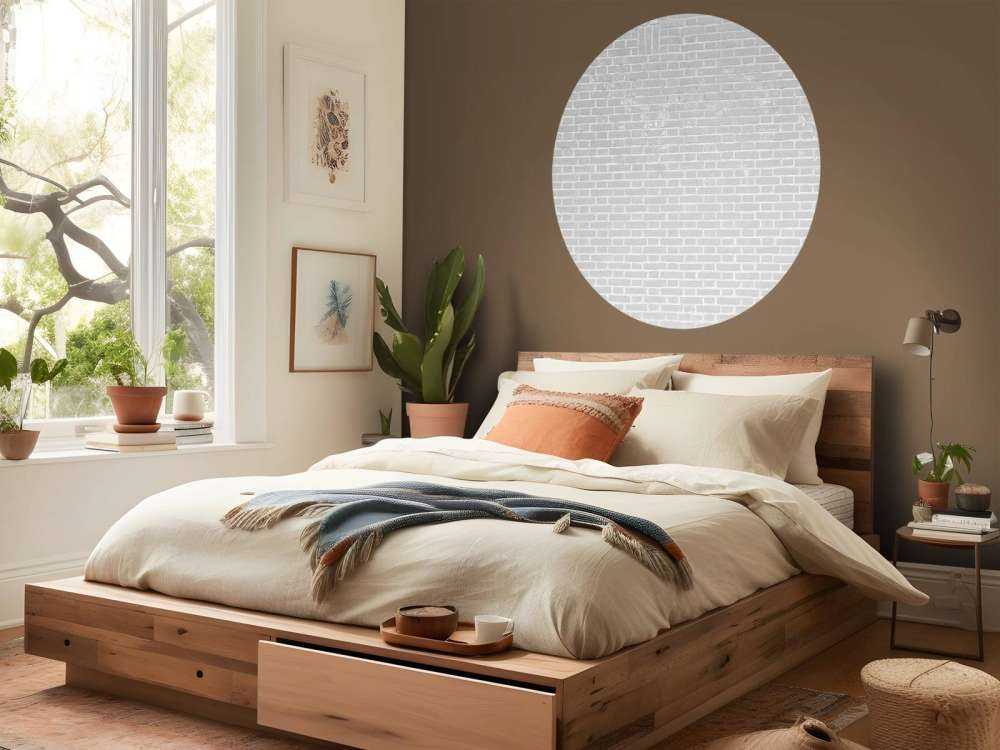 Pared de ladrillos blancos