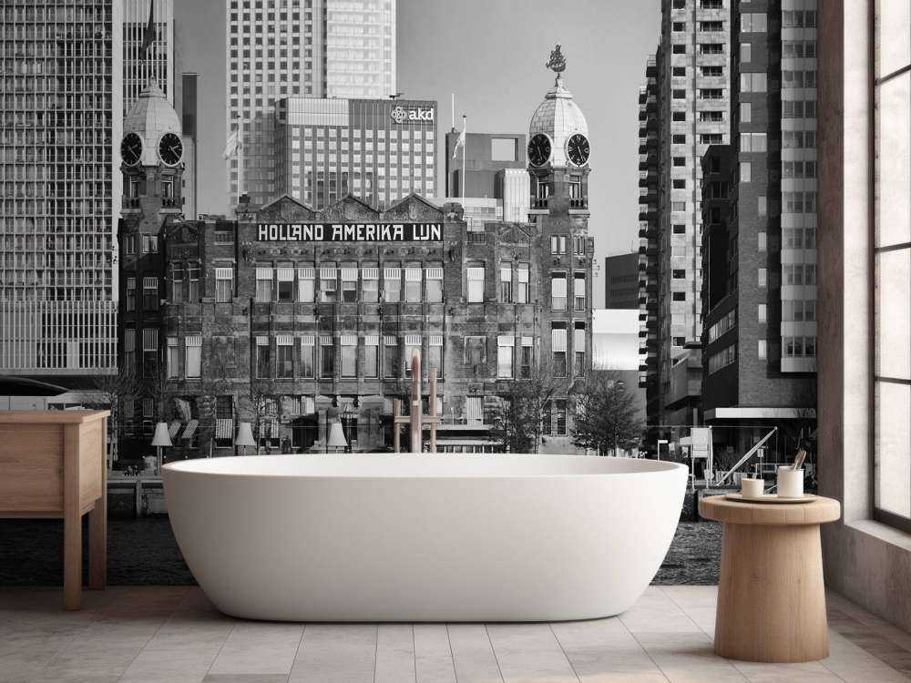 Hotel New York en blanco y negro Rotterdam 