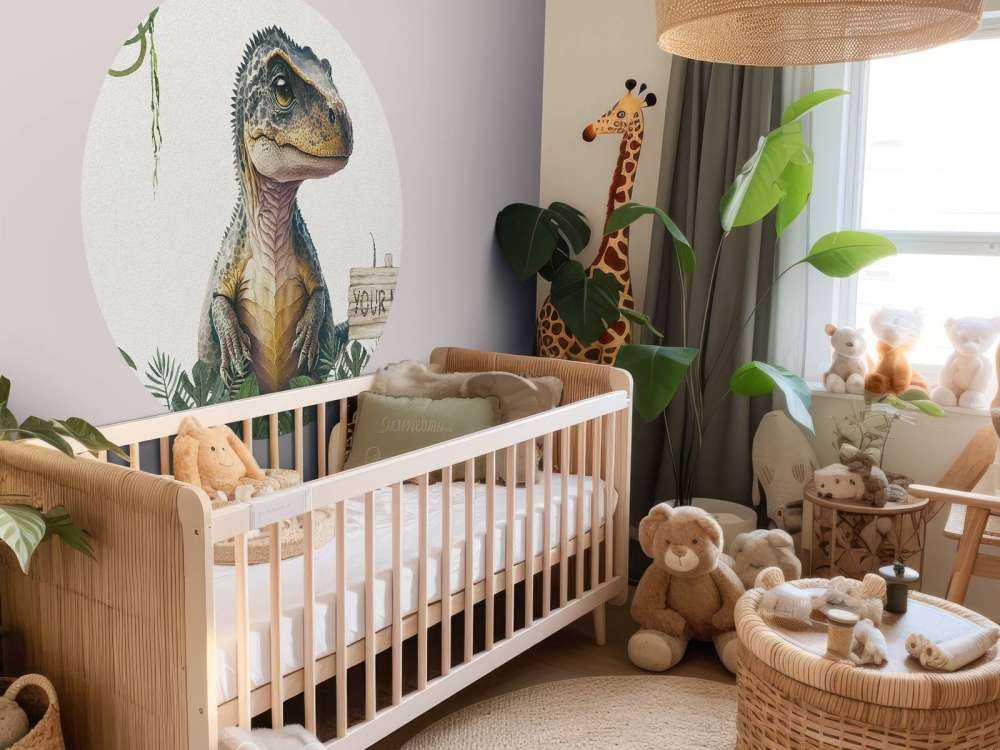 Bebé t-rex en la jungla