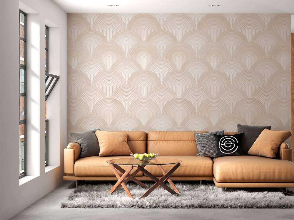 Arcos boho ombre - melocotón pelusa