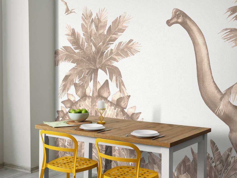 Dinosaurios en color topo