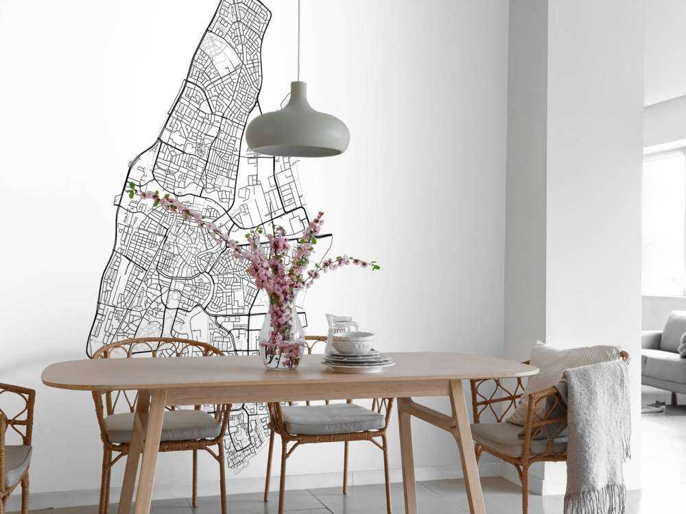 Mapa de Haarlem, blanco