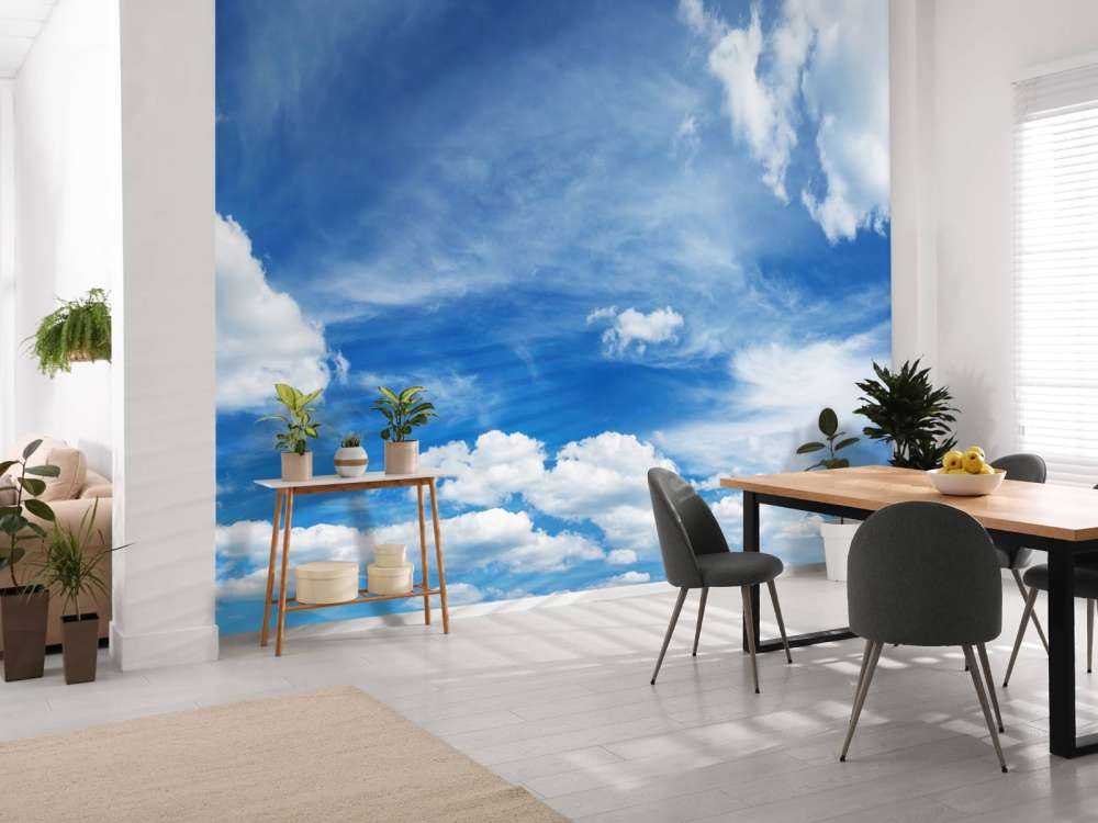 Cielo azul con nubes