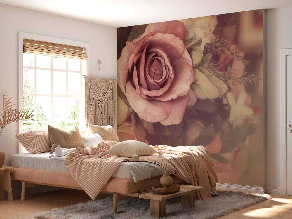 Rosas rosas vintage