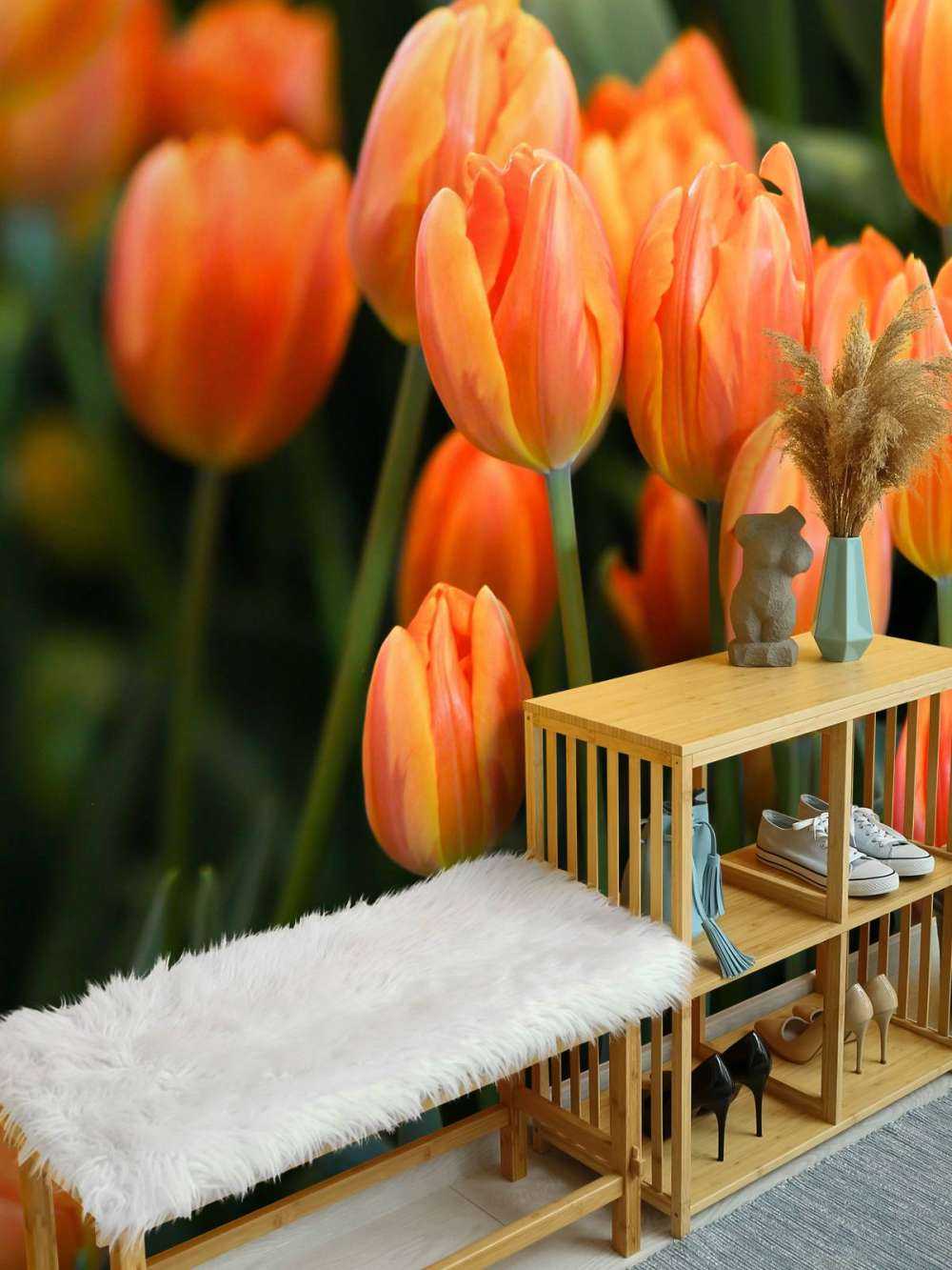 Tulipanes naranjas