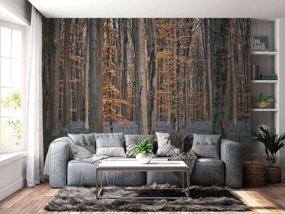 Bosque con tonos pastel