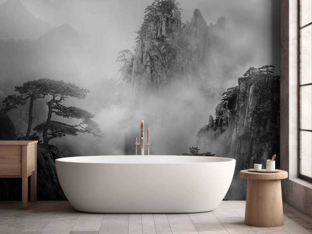 Huang Shan en la niebla