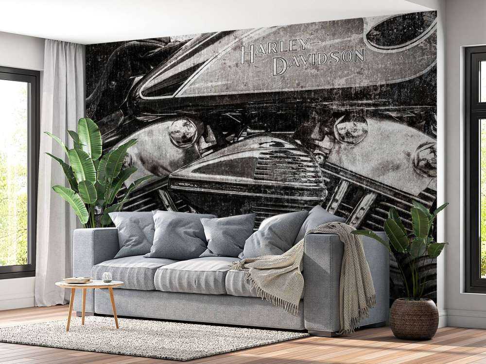Primer plano de Harley Davidson