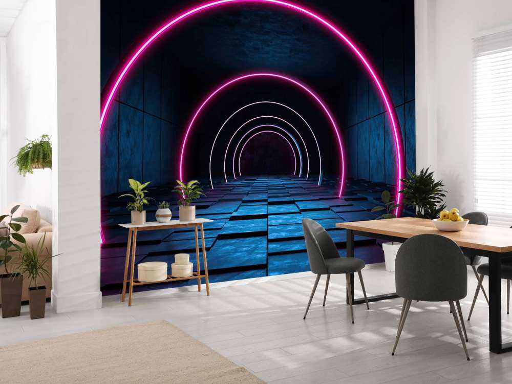 Moderno pasillo futurista