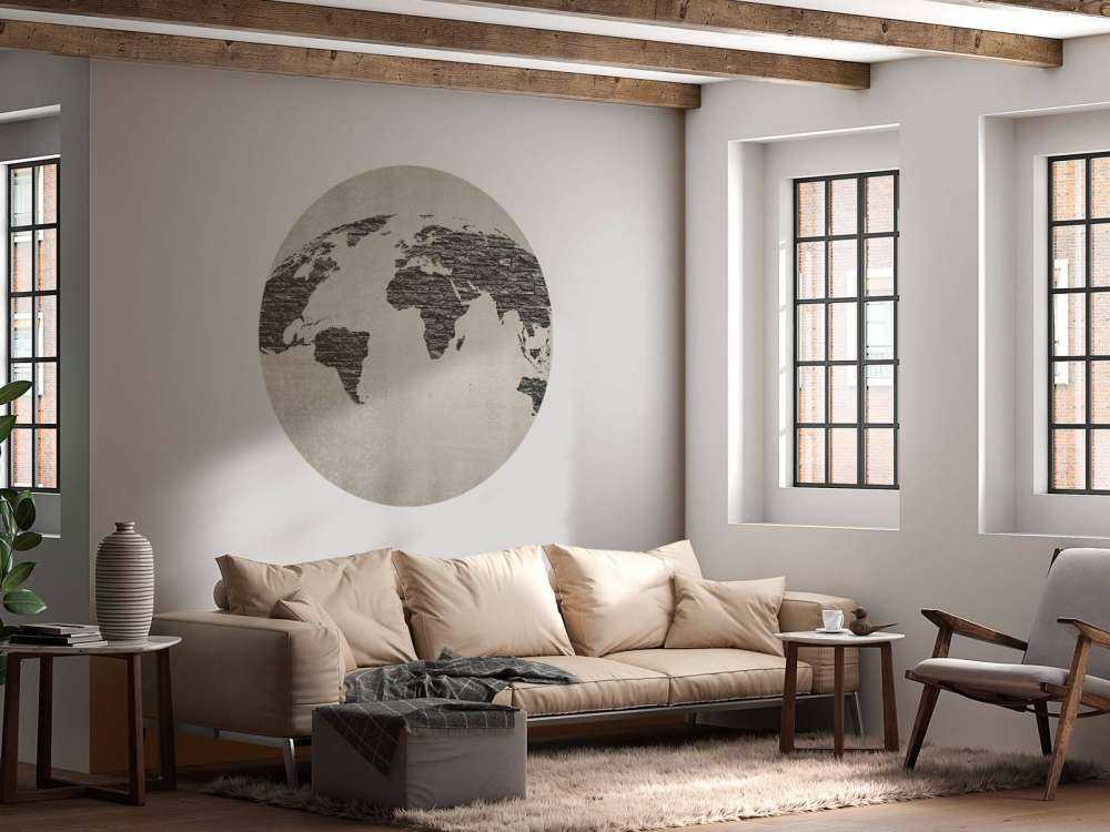 Mapa del mundo piedras oscuras
