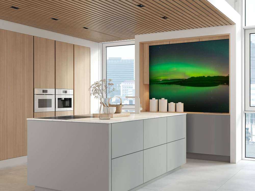 Una aurora boreal brillante
