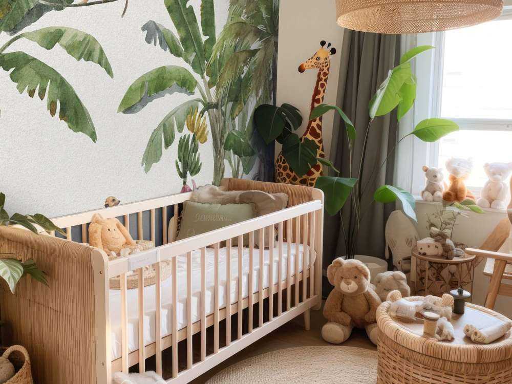 Selva con animales de colores