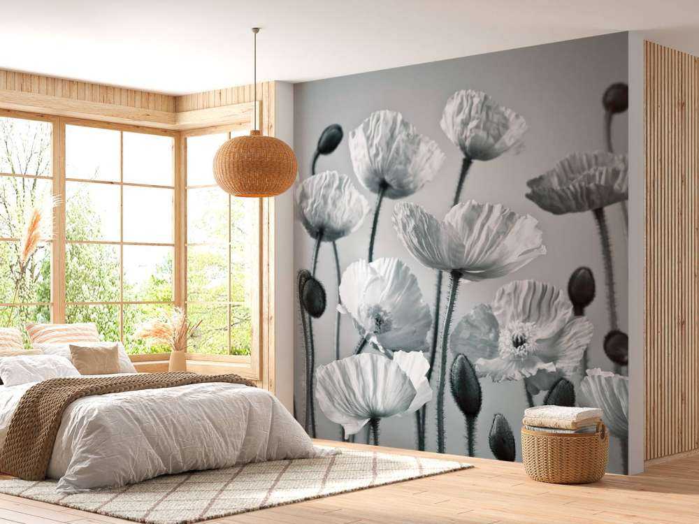Amapolas de tono azul