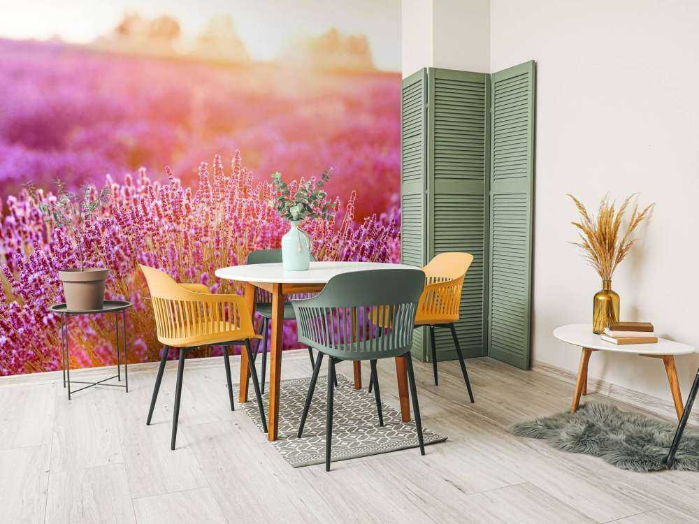 Primer plano de flores de lavanda