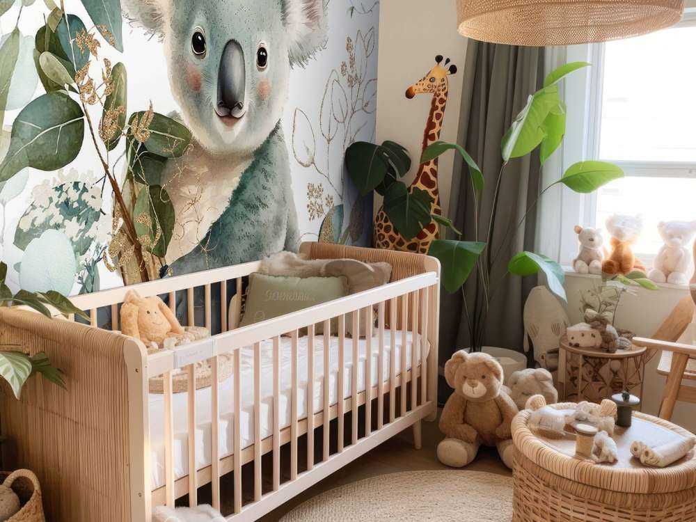 Koala sombrío en eucalipto