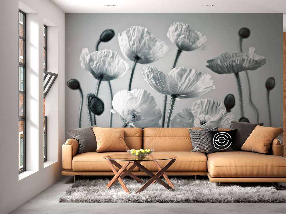 Amapolas de tono azul