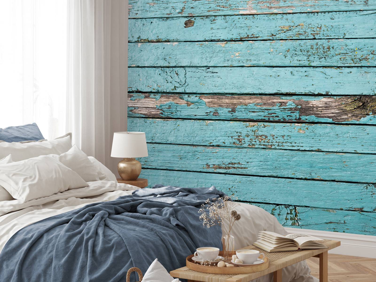 Papel Pintado Madera Marrón Oscuro - 53 Cm X 10.05 M - ESTAhome | Leroy Merlin