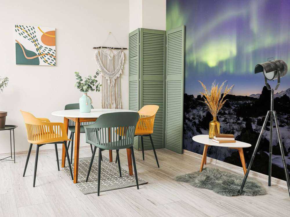 La hermosa aurora boreal