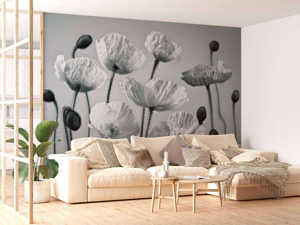 Amapolas de tono azul