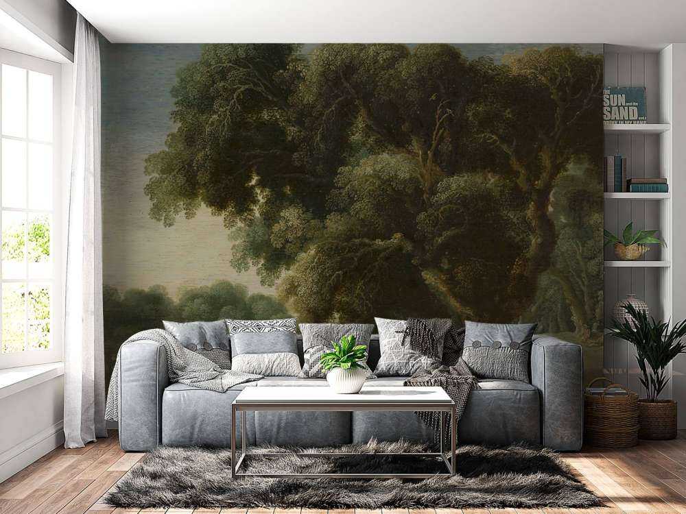 Paisaje de bosque imaginado