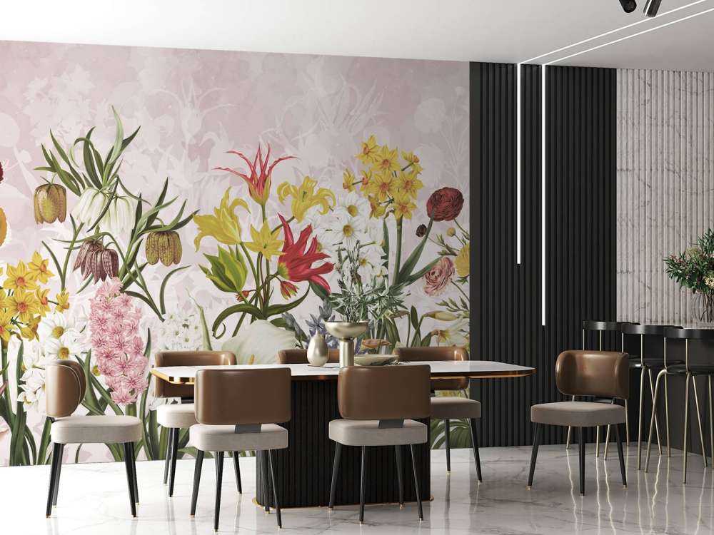 Flores de Primavera - Rosa Pétalo Sonrojado