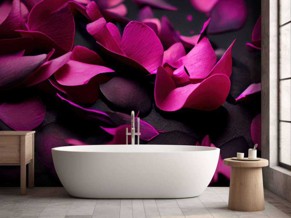 Hortensias rosa oscuro