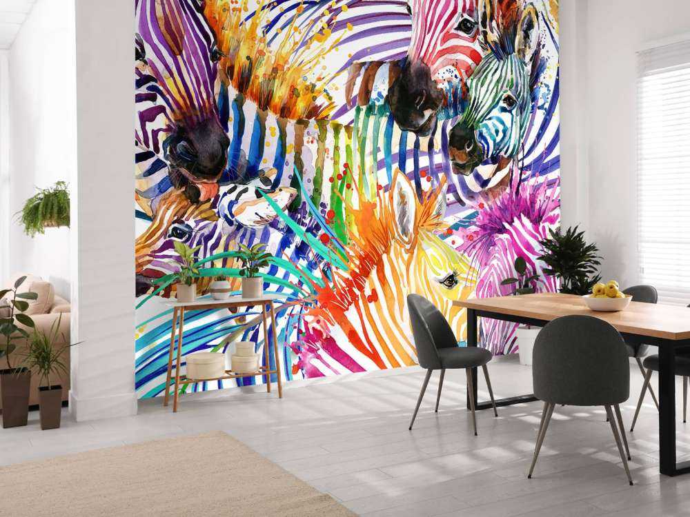 Cebras de colores