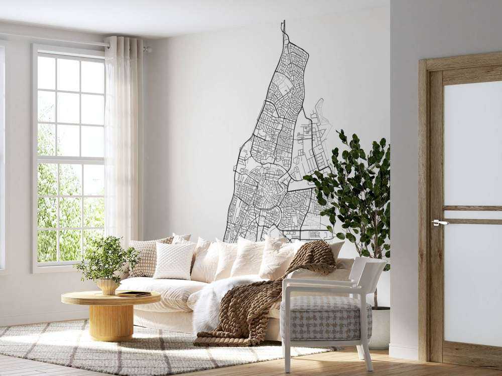 Mapa de Haarlem, blanco