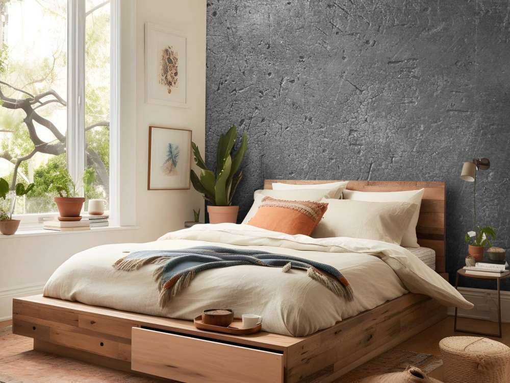 Muro de hormigón gris