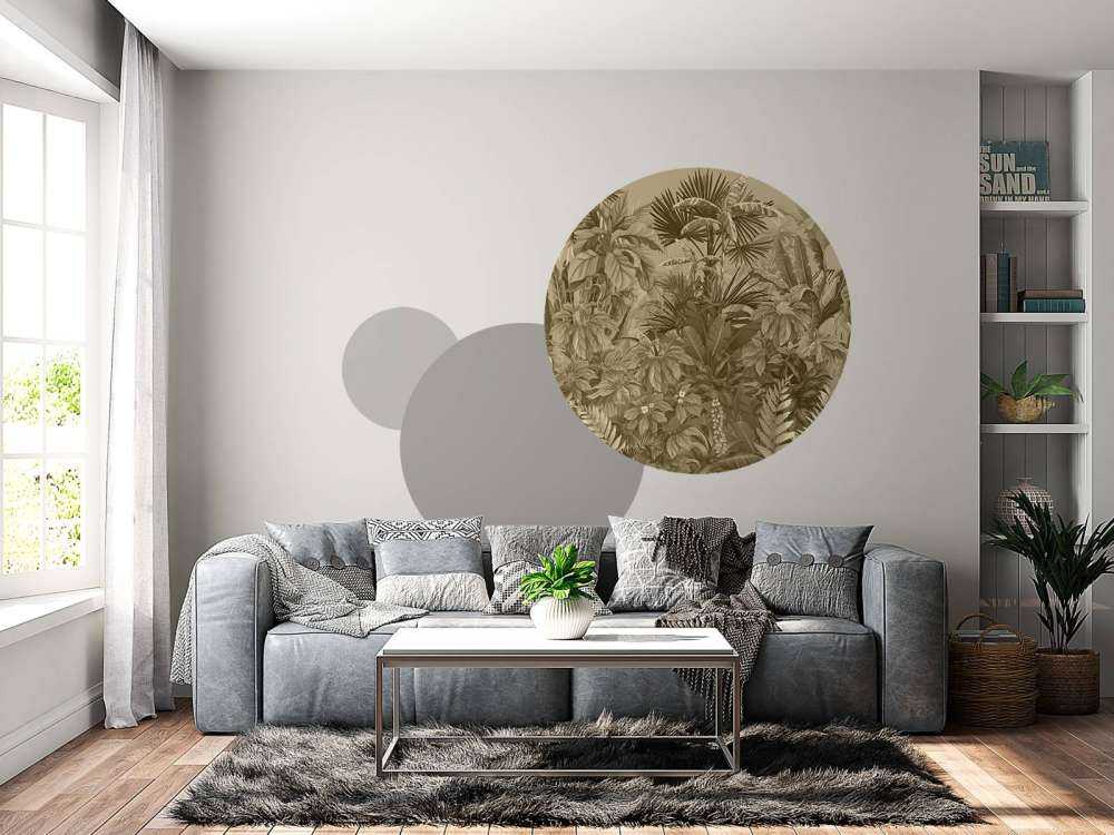 Selva tropical en sepia
