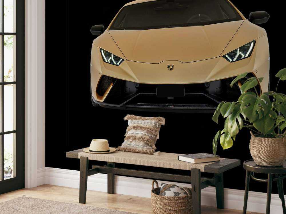 Lamborghini Huracán - frontal, negro