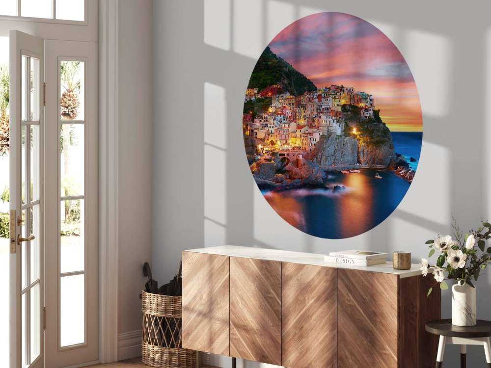 Ciudad italiana al atardecer