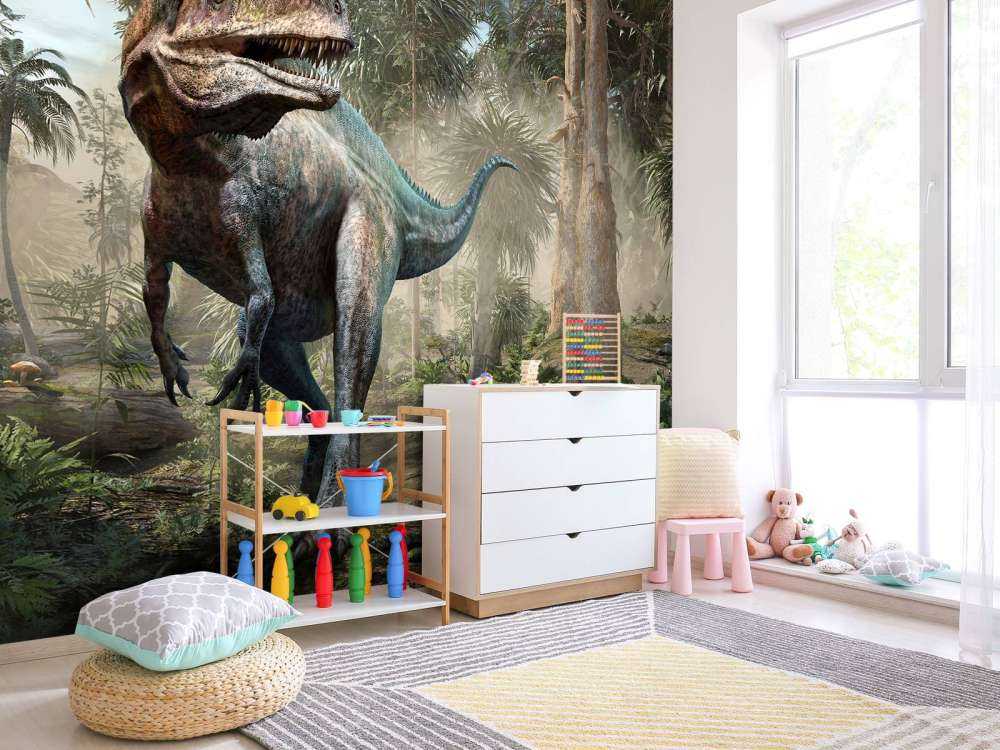 Acrocanthosaurus en el bosque