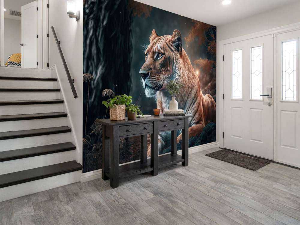 Ilustración de un león