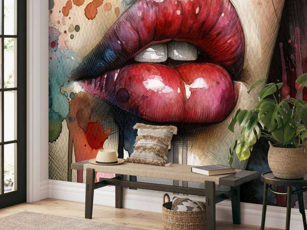 Lips de Mujer en Acuarela #1