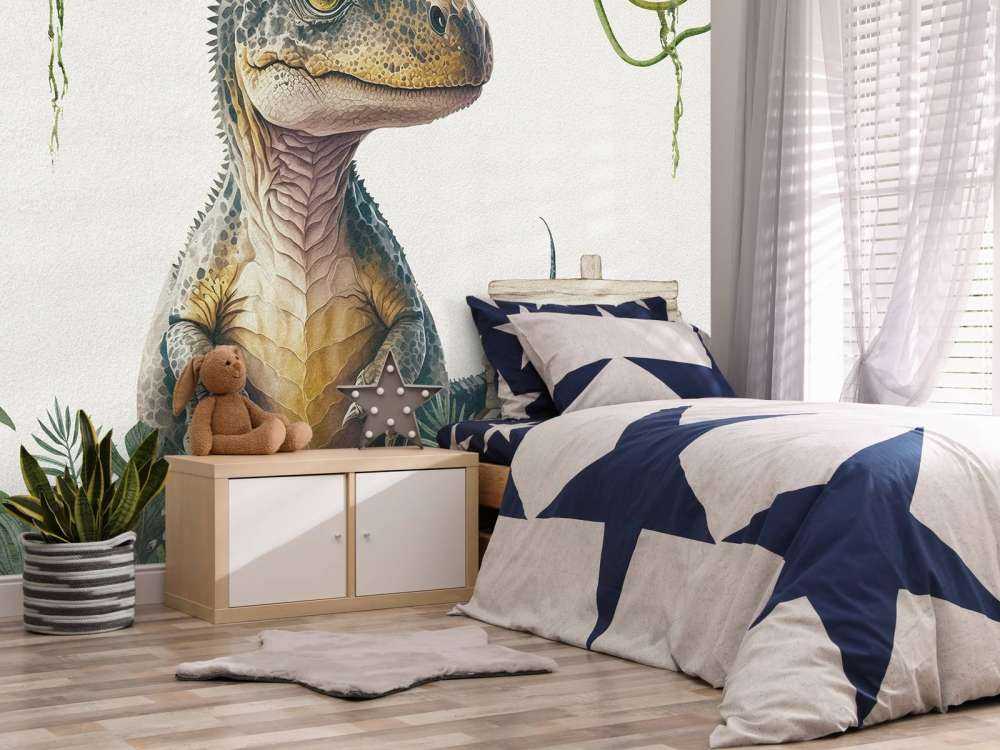 Bebé t-rex en la jungla