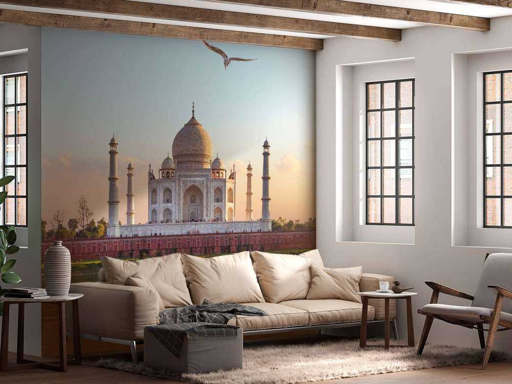 Taj Mahal por la mañana