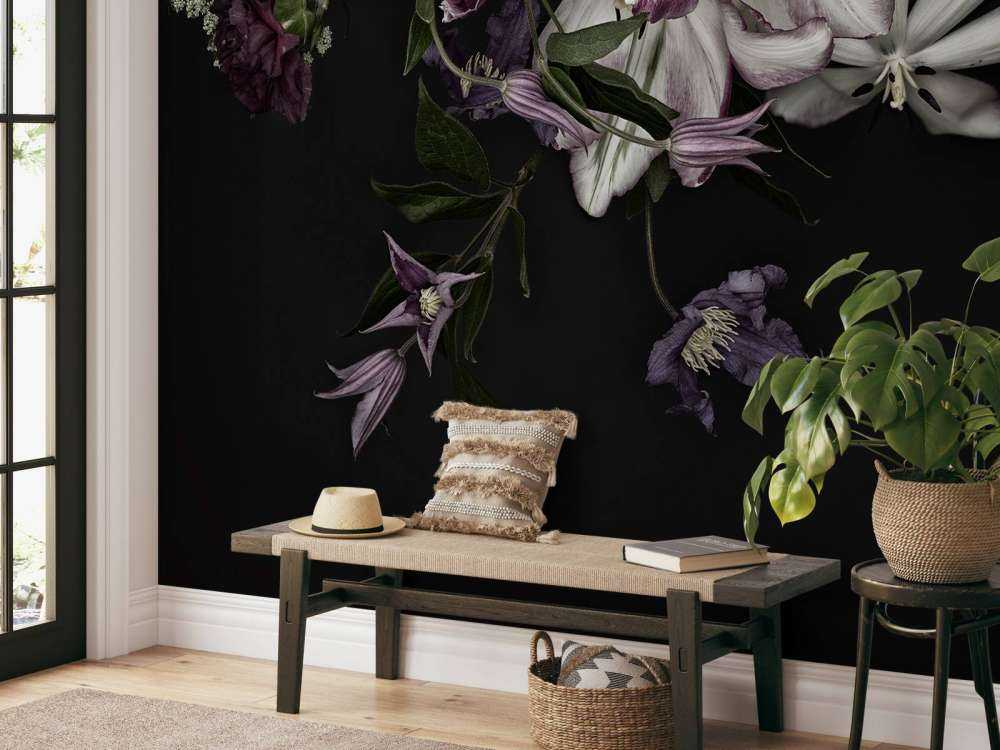 Pared de flores