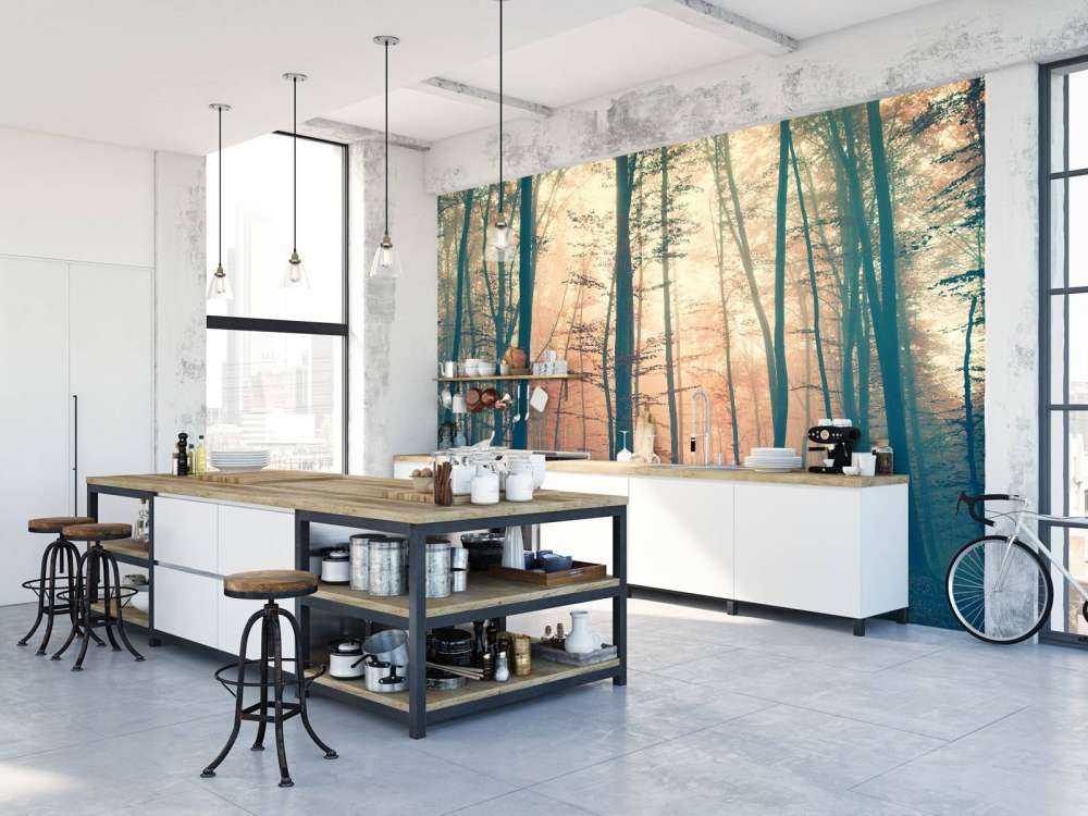 Bosque de colores vintage