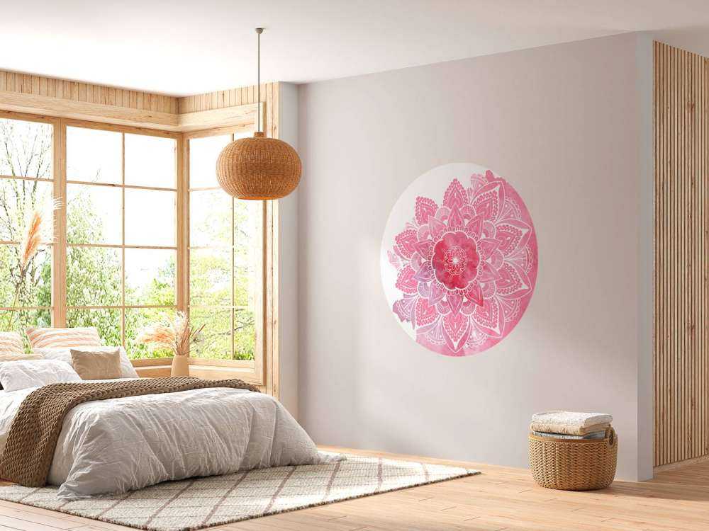 Mandala con motivos florales