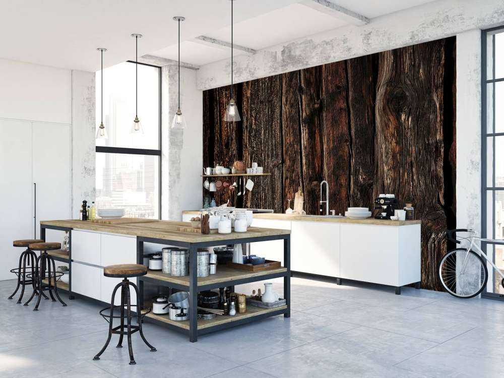 Madera vieja y oscura