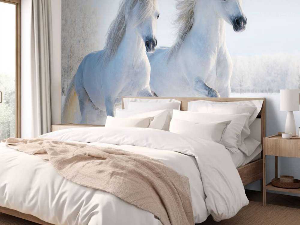 Caballos en la nieve