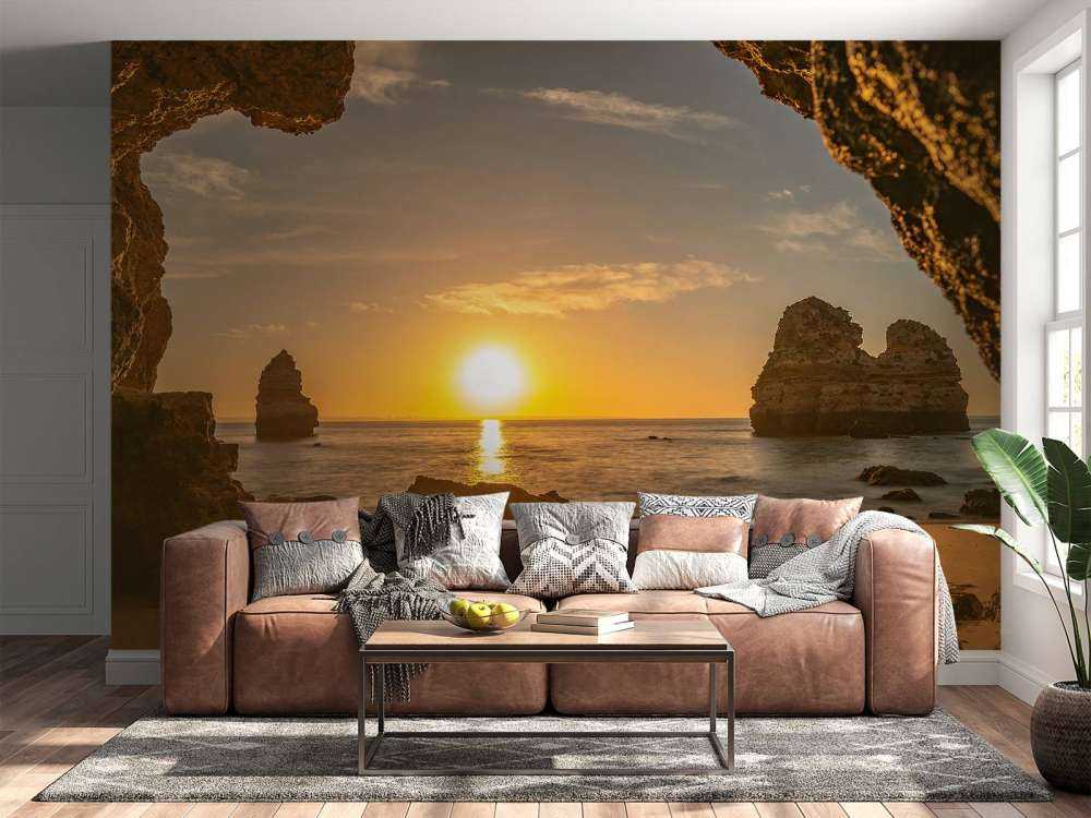 Amanecer desde una cueva