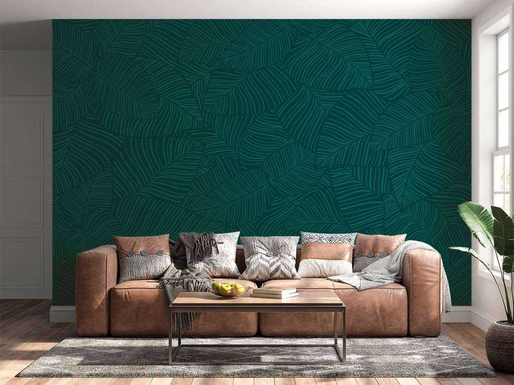 Hojas verde oscuro