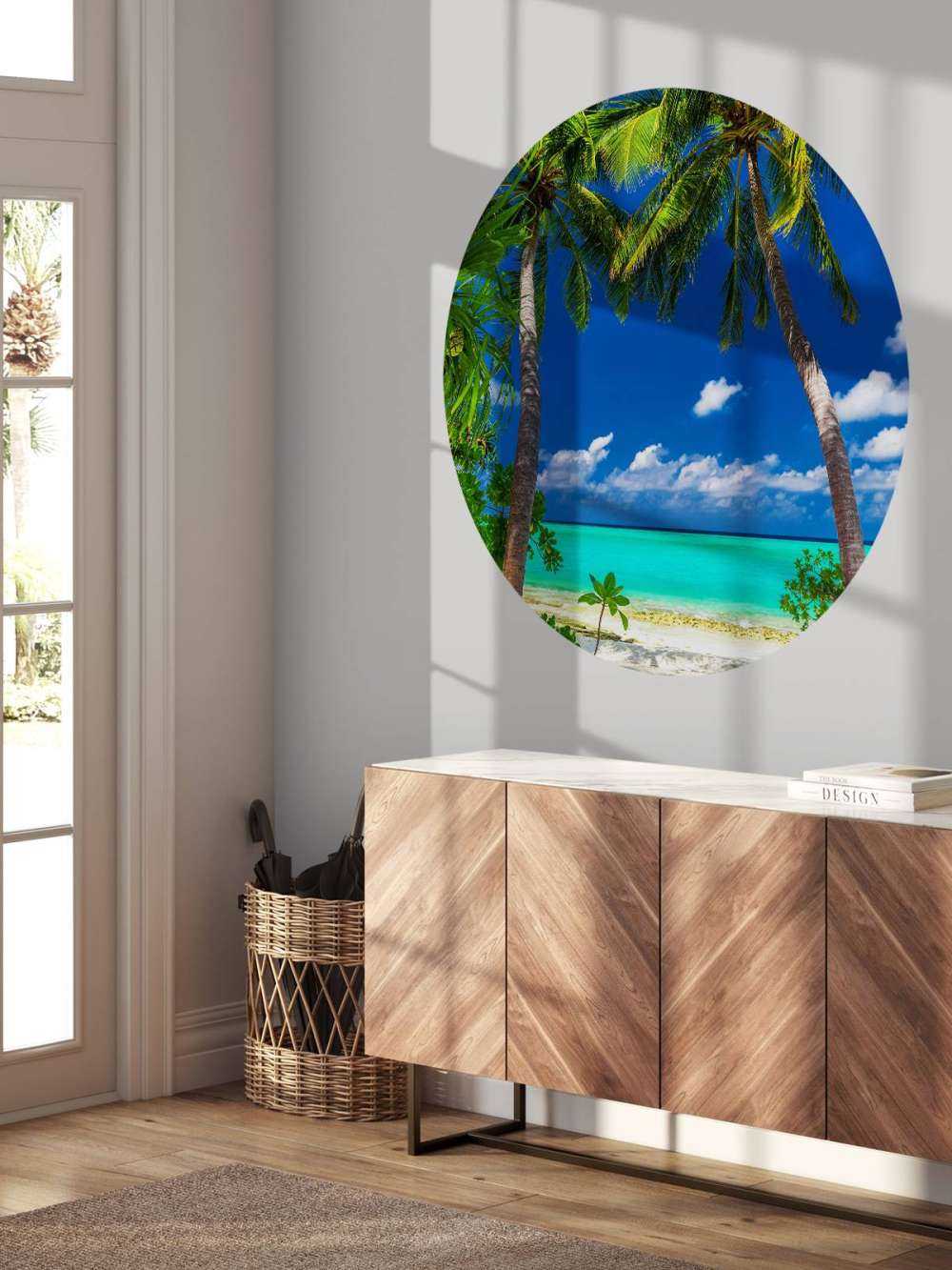 Palmeras en una isla