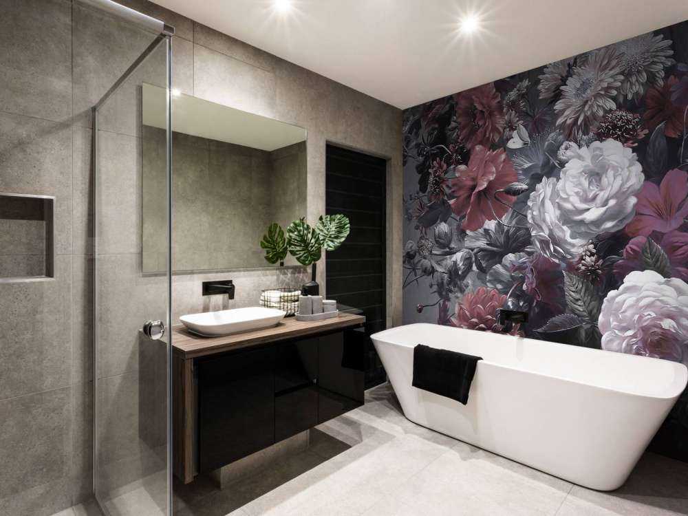 Gran ramo con amapolas rojas