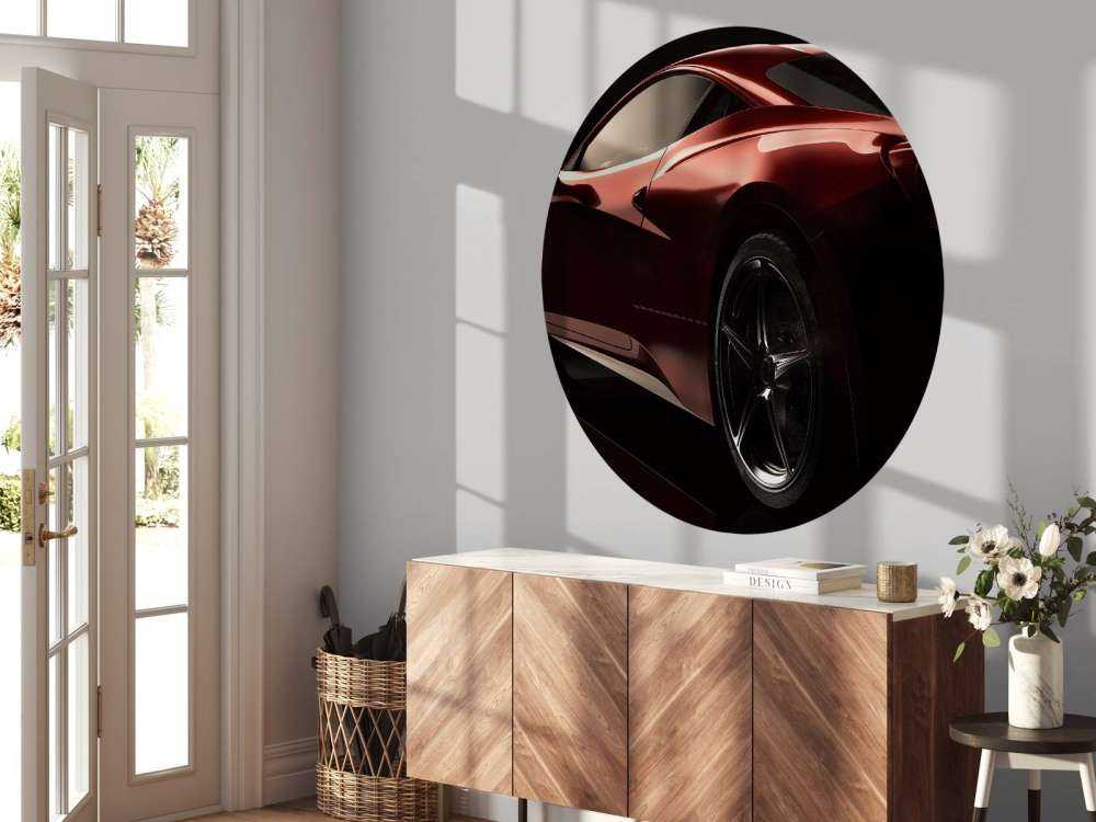 Coche deportivo rojo