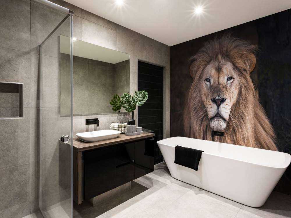 Retrato de un león